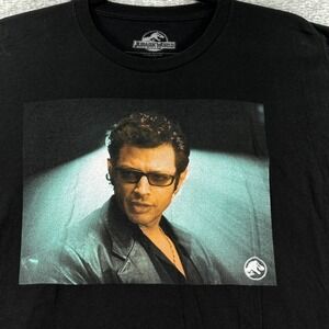 Jurassic World Jeff Goldblum‎ Dr Ian Malcolm Graphic T-Shirt Black Large 2020